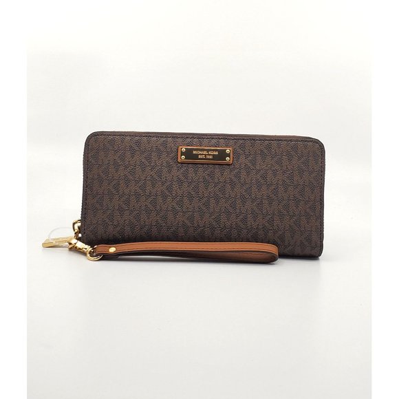 Michael Kors Handbags - NWOT Michael Kors Zip-Around Wristlet-Strap Wallet